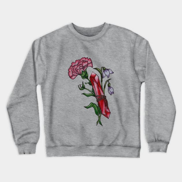 January Crewneck Sweatshirt by cheyroseart